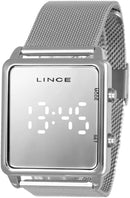 Relógio Lince Feminino Ref: Mdm4619l Bxsx Digital LED Prateado