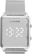 Relógio Lince Feminino Ref: Mdm4619l Bxsx Digital LED Prateado