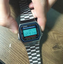 Relógio Casio A168WA-1 Digital Aço Vintage