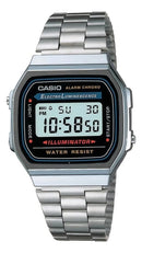 Relógio Casio A168WA-1 Digital Aço Vintage