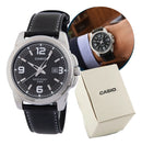 Relógio Casio MTP-V002L-1B Analógico Couro