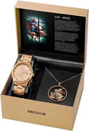 Relógio Seculus Feminino Ref: 35019lpskda1 Dourado São Jorge