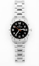 Relógio Technos Masculino Militar Aço inoxidável Prata Analógico