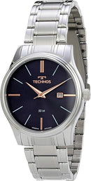 Relógio Technos, Pulseira de Aço Inoxidável, Masculino Prata 2115MPM/1K