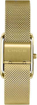 Relógio Lince Feminino Ref: Lqg4766l25 C1kx Retangular Dourado